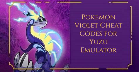 However, if it&39;s a cheat file with a bunch included all-in-one, you can&39;t checkbox disable those in Yuzu, but you can with Ryujinx. . Pokemon violet cheat codes yuzu